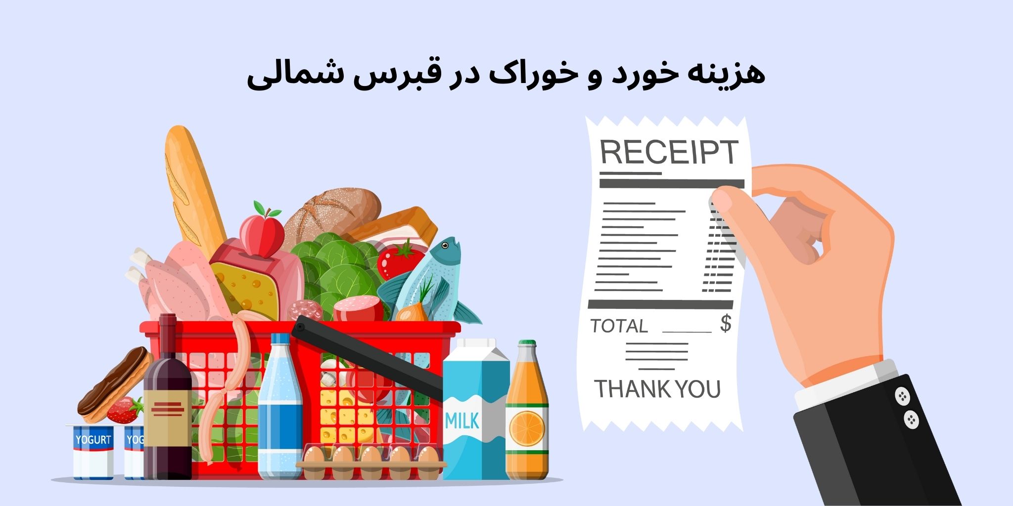 هزینه خورد و خوراک (تغذیه) و خرید مواد غذایی در قبرس شمالی - هلدینگ پرسای